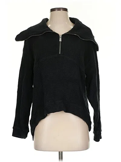 Pre-owned Sweaty Betty Pullover Sweater In Black