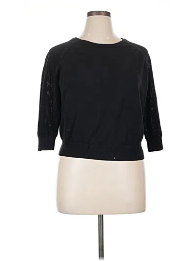 Pre-owned Sweaty Betty Pullover Sweater In Black