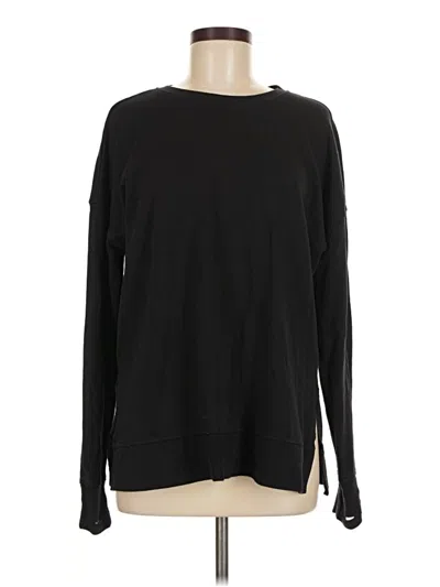 Pre-owned Sweaty Betty Pullover Sweater In Black