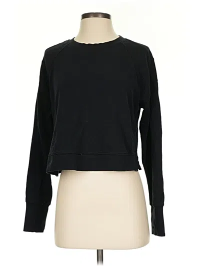 Pre-owned Sweaty Betty Pullover Sweater In Black