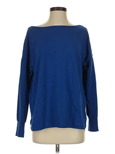 Pre-owned Sweaty Betty Pullover Sweater In Blue