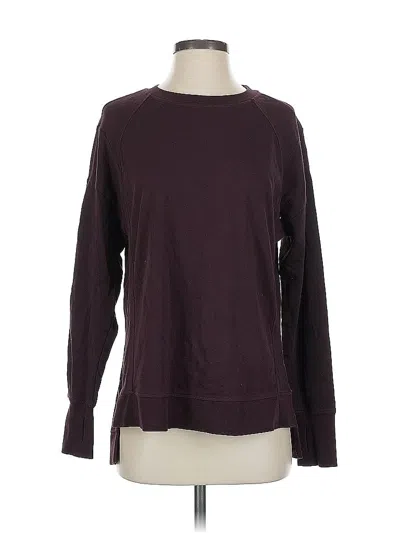 Pre-owned Sweaty Betty Pullover Sweater In Burgundy