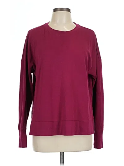 Pre-owned Sweaty Betty Pullover Sweater In Burgundy