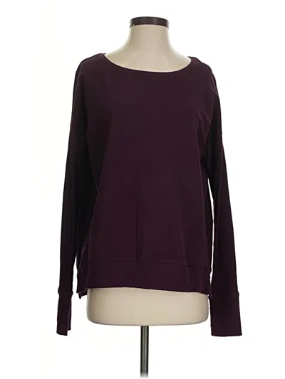 Pre-owned Sweaty Betty Pullover Sweater In Burgundy
