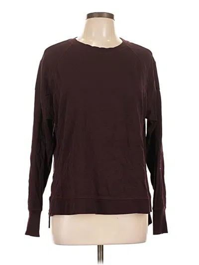 Pre-owned Sweaty Betty Pullover Sweater In Burgundy