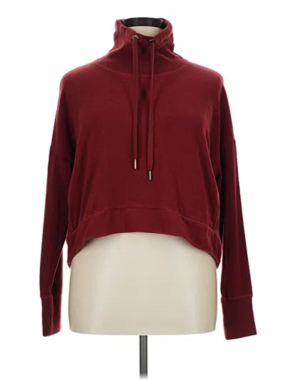 Pre-owned Sweaty Betty Pullover Sweater In Burgundy
