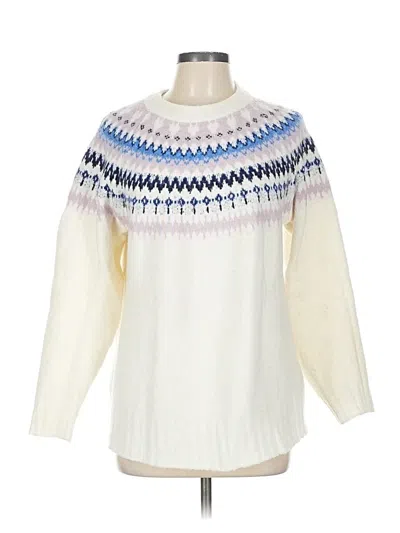Pre-owned Sweaty Betty Pullover Sweater In White