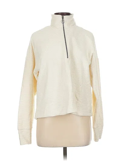 Pre-owned Sweaty Betty Pullover Sweater In White