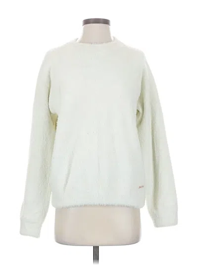 Pre-owned Sweaty Betty Pullover Sweater In White