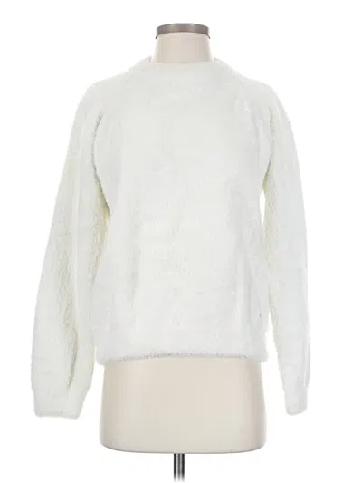Pre-owned Sweaty Betty Pullover Sweater In White