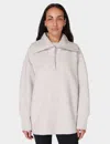 Sweaty Betty Radiant Half Zip Sweatshirt In Grey