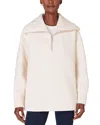 Sweaty Betty Radiant Half Zip Sweatshirt In Oatmeal Marl