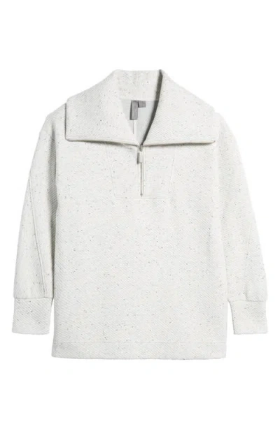 Sweaty Betty Radiant Half Zip Sweatshirt In White