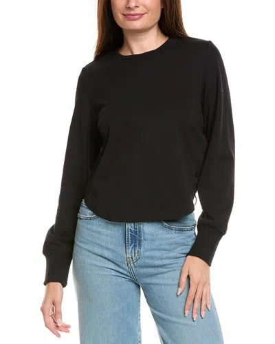 Sweaty Betty Refine Ruched Pullover In Black