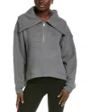 Sweaty Betty Restful Boucle 1/2-zip Sweatshirt In Grey