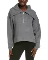 Sweaty Betty Restful Boucle 1/2-zip Sweatshirt In Grey