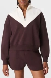 Sweaty Betty Revive Colorblock Half Zip Sweatshirt In Multi