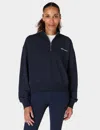 Sweaty Betty Revive Crop Half Zip In Blue