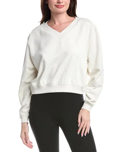 Sweaty Betty Revive Crop Sweatshirt In White