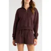 Sweaty Betty Revive Half Zip Crop Sweatshirt In Black