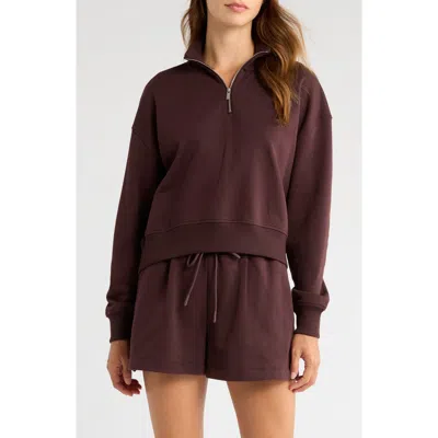 SWEATY BETTY SWEATY BETTY REVIVE HALF ZIP CROP SWEATSHIRT