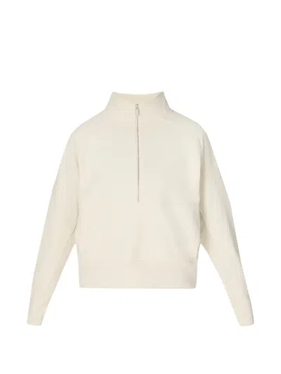 Sweaty Betty Revive Half-zip Sweatshirt In White