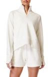 Sweaty Betty Revive Quarter Zip Sweatshirt In Lily White
