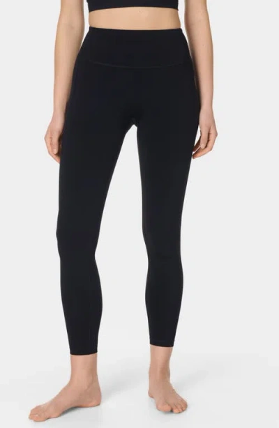 Sweaty Betty Ribbed Pocket Leggings In Black