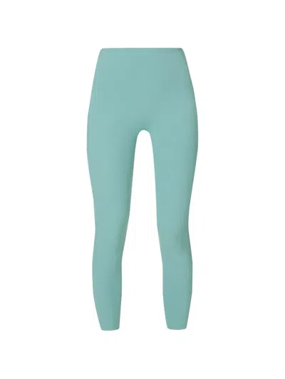 Sweaty Betty Ribbed-panel Leggings In Green