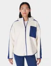 Sweaty Betty Roam Borg Zip Up Jacket In White