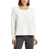Sweaty Betty Sand Wash Cloudweight Sweatshirt In Lily White