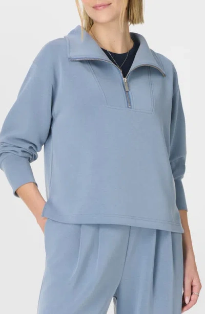 Sweaty Betty Sand Wash Half Zip Sweatshirt In Blue