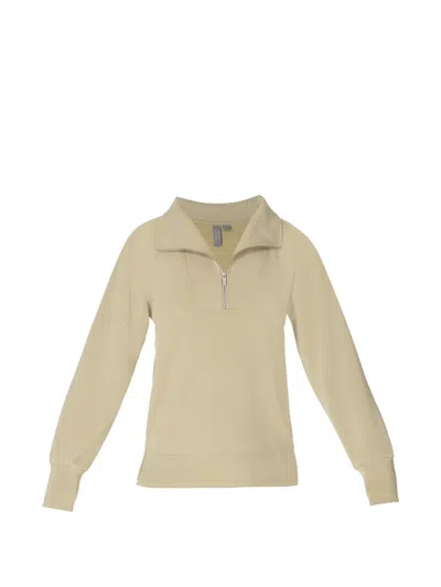 Sweaty Betty Sand Wash. Quarter-zip Sweatshirt In Yellow