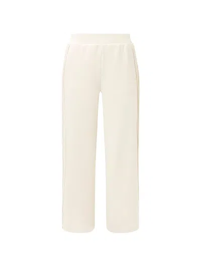Sweaty Betty Sand Wash Side-stripe Wide-leg Trousers In Neutral