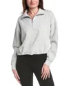 Sweaty Betty Sand Washed 1/2-zip In Gray