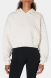 Sweaty Betty Sandwash Quilted Hoodie In Marble White