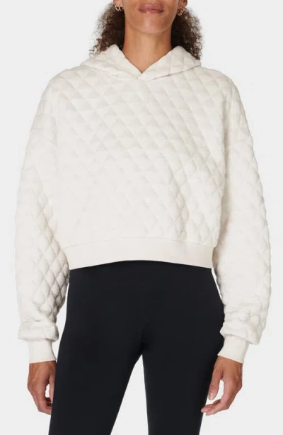 Sweaty Betty Sandwash Quilted Hoodie In White