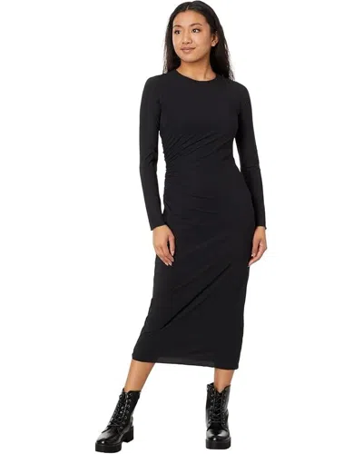 Sweaty Betty Shayla Sculpt Dress Women Small Black Stretch Ruched Bodycon Erk845