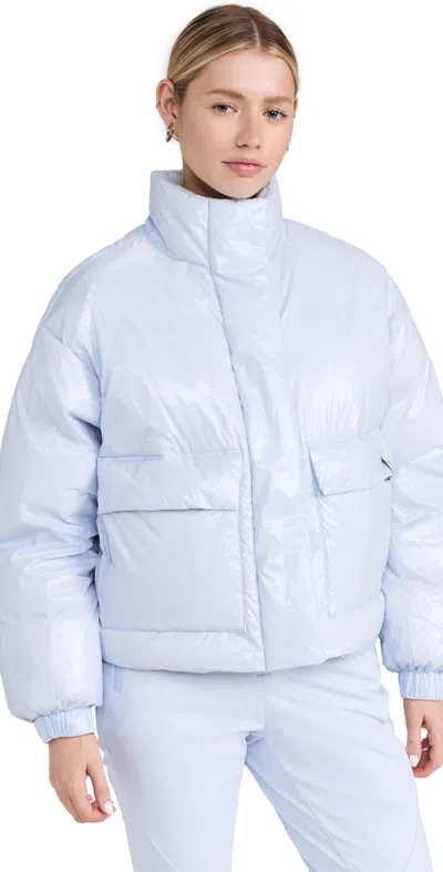 Sweaty Betty Shine Cropped Ski Puffer Salt Blue