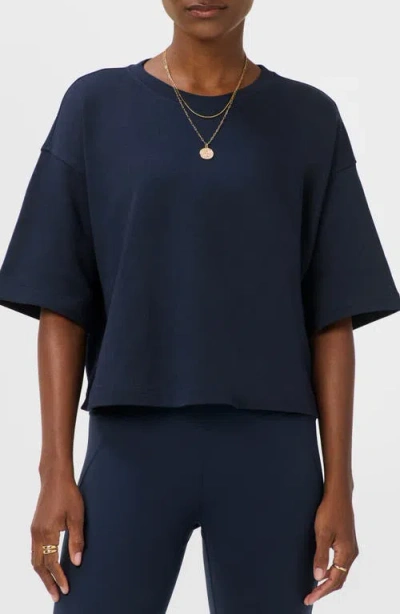 Sweaty Betty Short Sleeve Sweatshirt In Blue