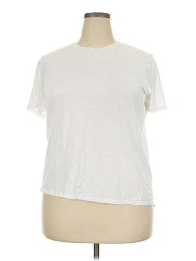 Pre-owned Sweaty Betty Short Sleeve T-shirt In Ivory