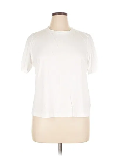 Pre-owned Sweaty Betty Short Sleeve T-shirt In White