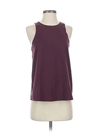 Pre-owned Sweaty Betty Sleeveless T-shirt In Burgundy