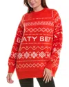 Sweaty Betty Snow Fairisle Mohair & Wool-blend Sweater In Orange