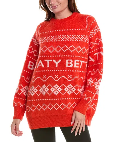 SWEATY BETTY SNOW FAIRISLE MOHAIR & WOOL-BLEND SWEATER