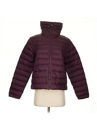 Pre-owned Sweaty Betty Snow Jacket In Burgundy