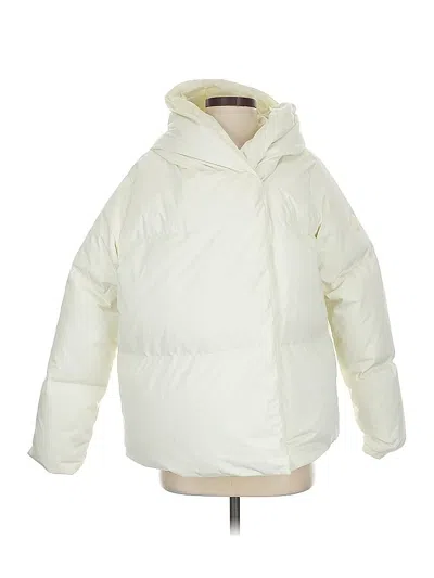 Pre-owned Sweaty Betty Snow Jacket In White