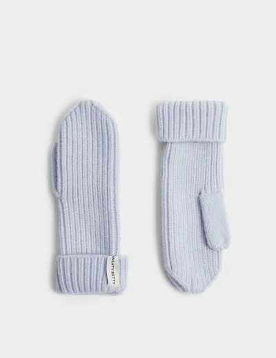 Sweaty Betty Snowfall Knitted Mittens In Blue