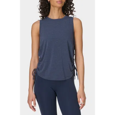 Sweaty Betty Soft Flow Studio Ruched Tank In Blue