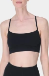 Sweaty Betty Spirit Restored Racerback Sports Bra In Black